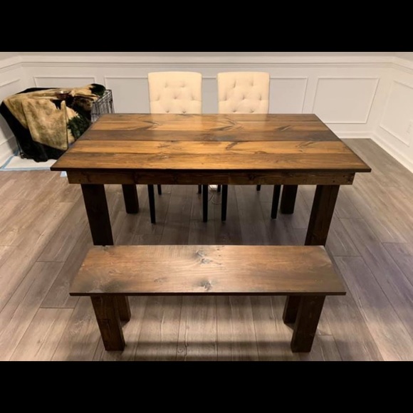 Other Handmade Dining Table W Bench And 2 Chairs Poshmark